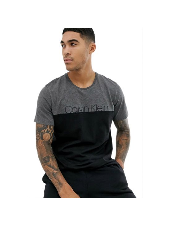 Pánské černé triko CREW NECK Calvin Klein s krátkým rukávem